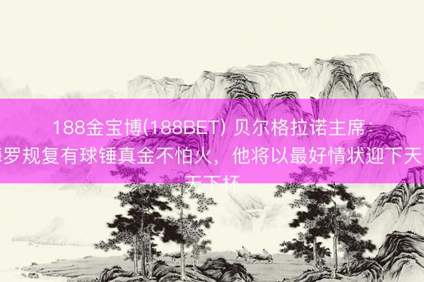 188金宝博(188BET) 贝尔格拉诺主席:罗梅罗规复有球锤真金不怕火,他将以最好情状迎下天下杯