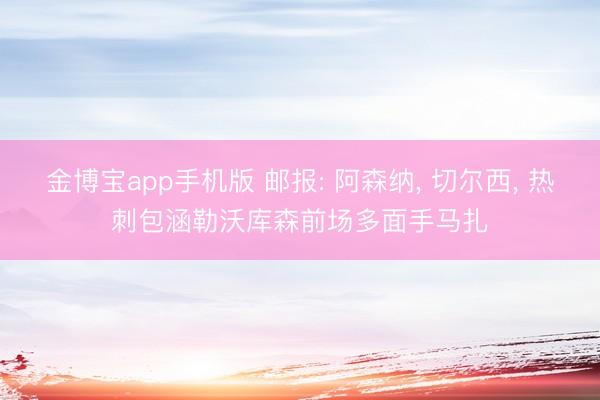 金博宝app手机版 邮报: 阿森纳， 切尔西， 热刺包涵勒沃库森前场多面手马扎